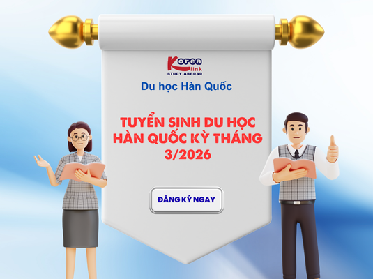 Tuyển sinh du học Hàn Quốc kỳ tháng 3/2026 - Cơ hội rộng mở cho học sinh 2007