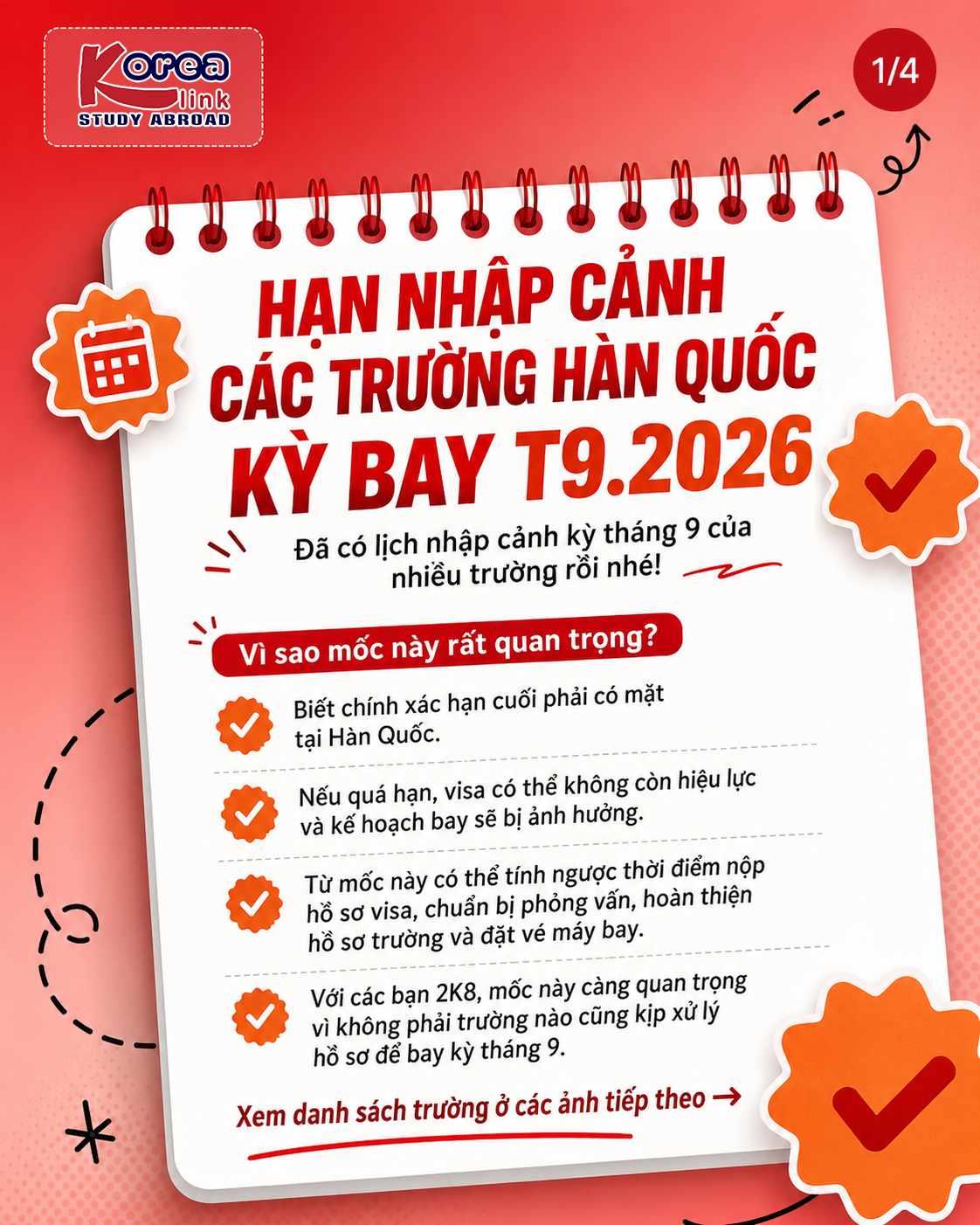 ĐÃ CÓ LỊCH NHẬP CẢNH KỲ THÁNG 9/2026: DU HỌC SINH 2K8 CẦN CHÚ Ý ĐIỀU GÌ?